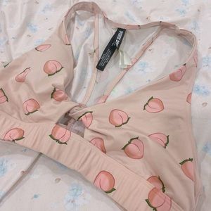PINK peaches bralette